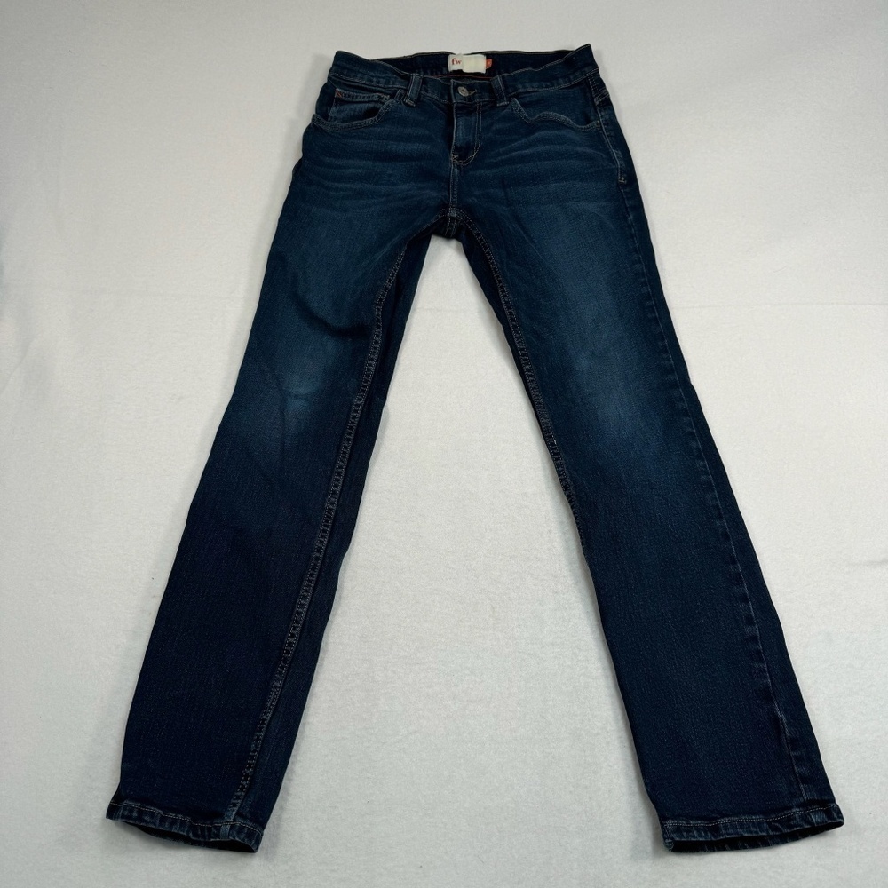 Freeworld Night Train Straight Leg Jeans Mens Size 30 Medium Blue Mid Rise